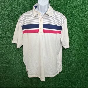 Walter Hagen Navy and White Polo with Hydro-Dri 3/polo style golf shirts